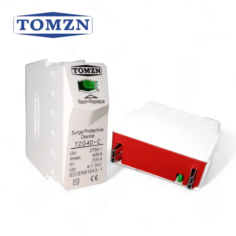 Tomzn Tzg40-C Replaceable Spd Cartridge – Type Ii Ac Surge Protection Module 1