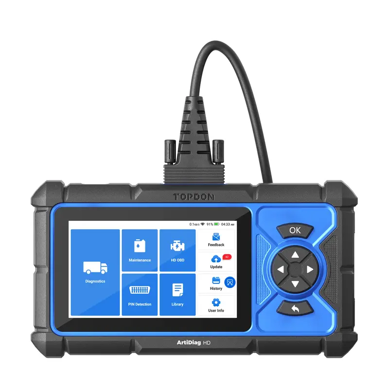 Topdon Artidiag Hd Diagnostic Scan Tool — 5" Display, Full Service Functions & 2-Year Free Updates 1