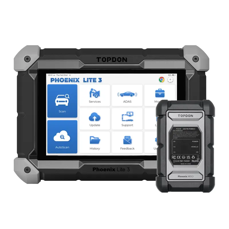 Topdon Phoenix Lite 3 Obd2 Scan Tool – Includes 2 Years Of Complimentary Software Updates 1