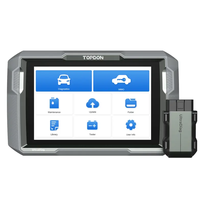 Topdon Ultradiag 8" Automotive Scan Tool – Obd2 Diagnostic & Key Programming Device 1
