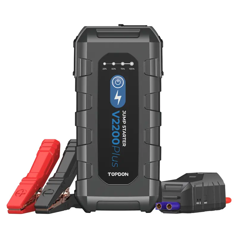 Topdon V2200Plus 2-In-1 Portable Jump Starter And Advanced Battery & Vehicle System Tester 1