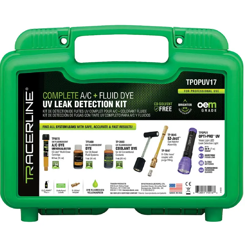Tracer Ez-Ject A/C Service Kit With Uv Dye, Injector, And Accessories (Tpopuv17) 1