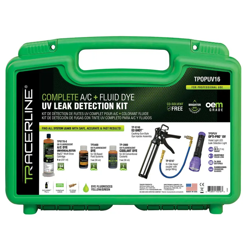 Tracer Ez-Shot Uv A/C Leak Detection Kit With Uv Dye And Injector (Tpopuv16) 1