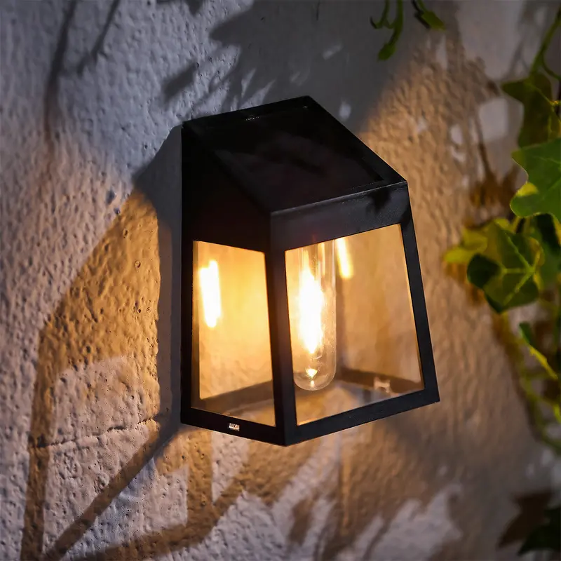 Traditional Solar Wall Light – Warm-White Led Garden Accent Fixture, 13Cm Height 1