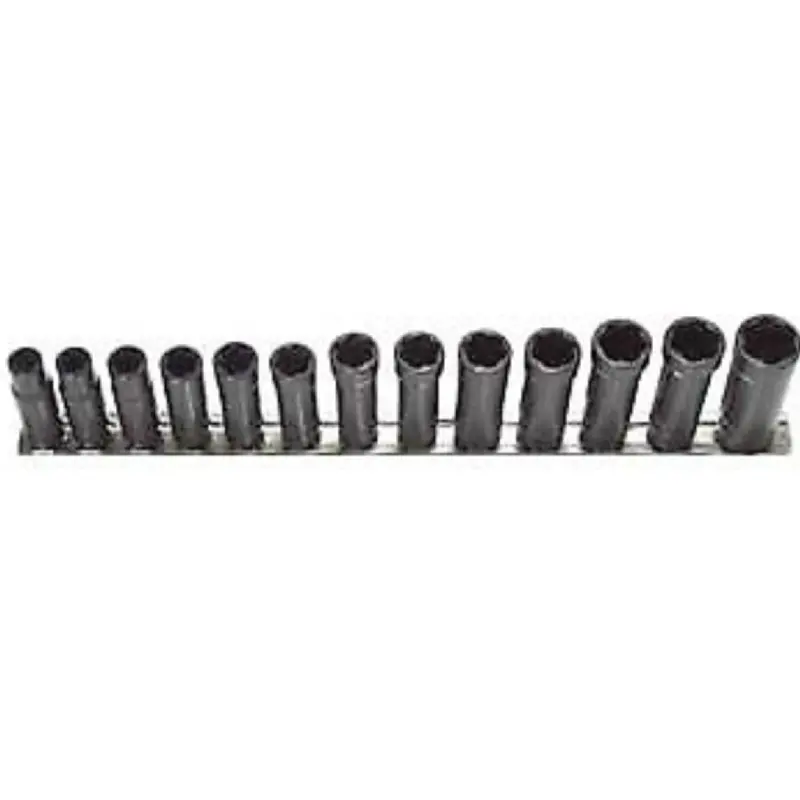 Turbosocket Tscd3813B Deep Socket Set – 13-Piece 3/8" Drive Sae/Metric Turbo Sockets 1
