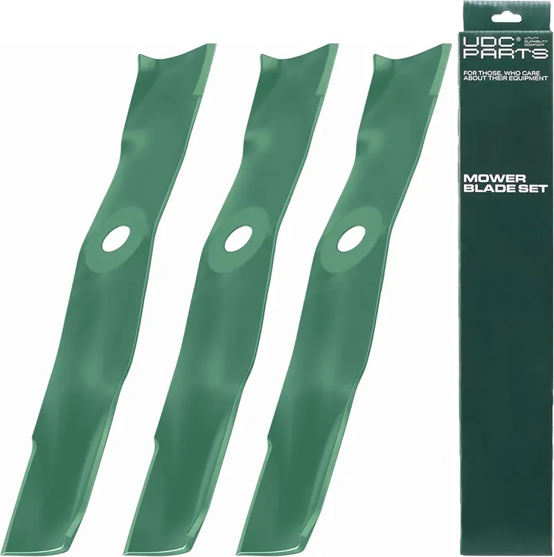 Udc Parts Uc22009 High-Lift Blades – 3-Pack, Fits John Deere 48" X300–X749, Gx/Gx3Xx, Ztrak Z325E, And Eztrak Models 1