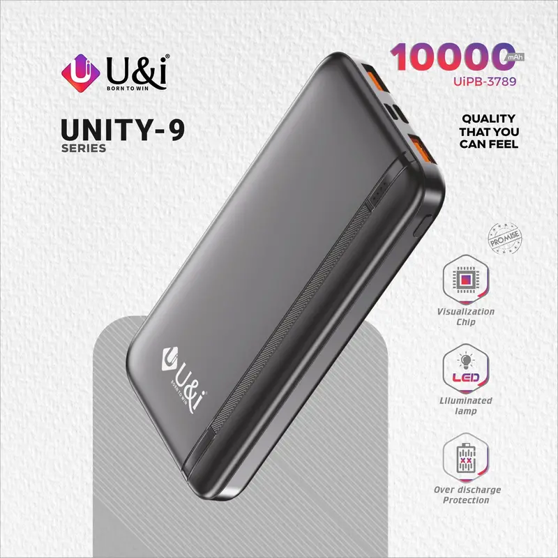 U&I 10000Mah Portable Power Bank – High-Capacity External Charger For Smartphones & Devices 1