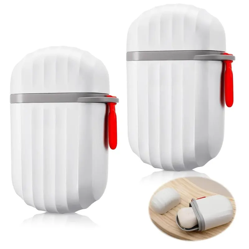 Uk-0268 Leak-Proof Travel Soap Dish – Compact, Covered Container For Bathroom Or On-The-Go Use 1