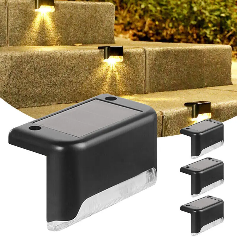 Uk-0276 Solar-Powered Step Lights – 4-Pack Outdoor Deck And Fence Lighting Kit 1
