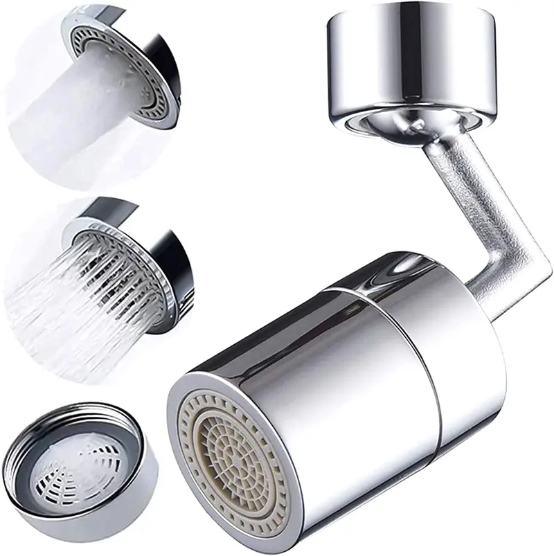 Uk-0281 Rotatable Anti-Splash Faucet Sprayer – 720° Copper-Bodied Water-Saving Tap Head 1