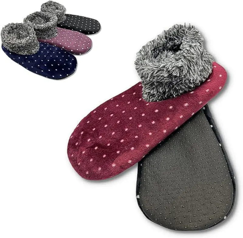 Uk-0683 Plush Fuzzy Slipper Socks – Soft Velvet-Lined Footwear For Kids’ Indoor Comfort 1