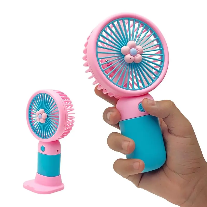 Uk-0861 Reindeer-Themed Baby Mini Fan With Soft Glow Light – Portable, Safe & Gentle For Nurseries 1