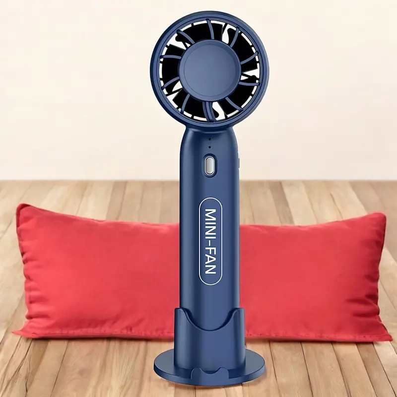 Uk-0865 Mini T-10 Rechargeable Hand Fan – Lightweight, Quiet, 3-Speed Usb Fan With Built-In Phone Holder 1