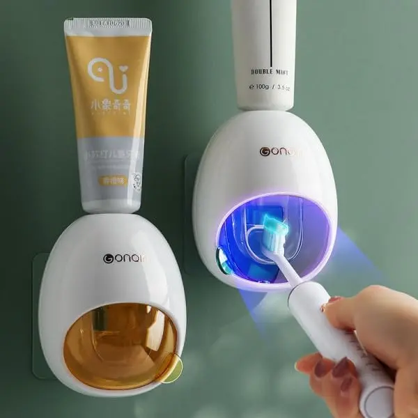 Uk-1088 Wall-Mounted Automatic Toothpaste Dispenser – Hands-Free Squeezer For Bathroom Use 1