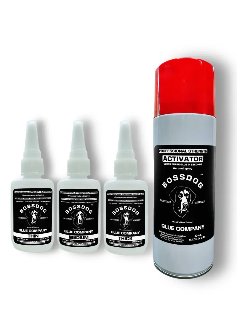 Ultimate Pro Triple Dog Deal: Thick Super Glue + 10 Oz Activator 1