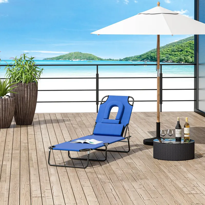 Ultra-Portable Foldable Sun Lounger – Compact Design For Travel And Outdoor Use 1