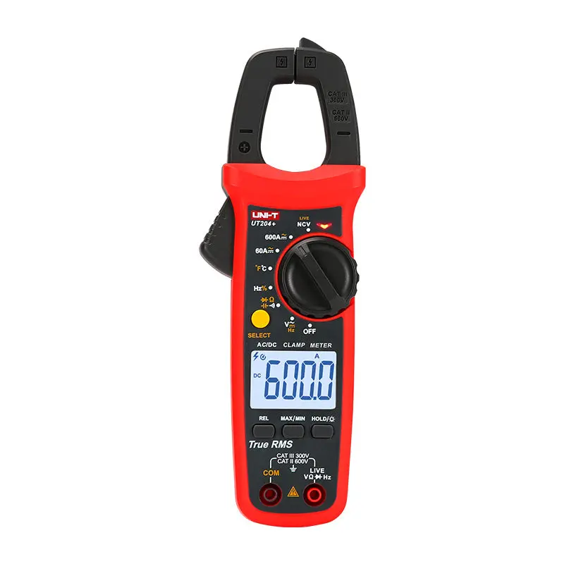 Uni-T Ut204+ True Rms Clamp Meter – Ac/Dc Current, Capacitance & Frequency Tester With Large Lcd 1