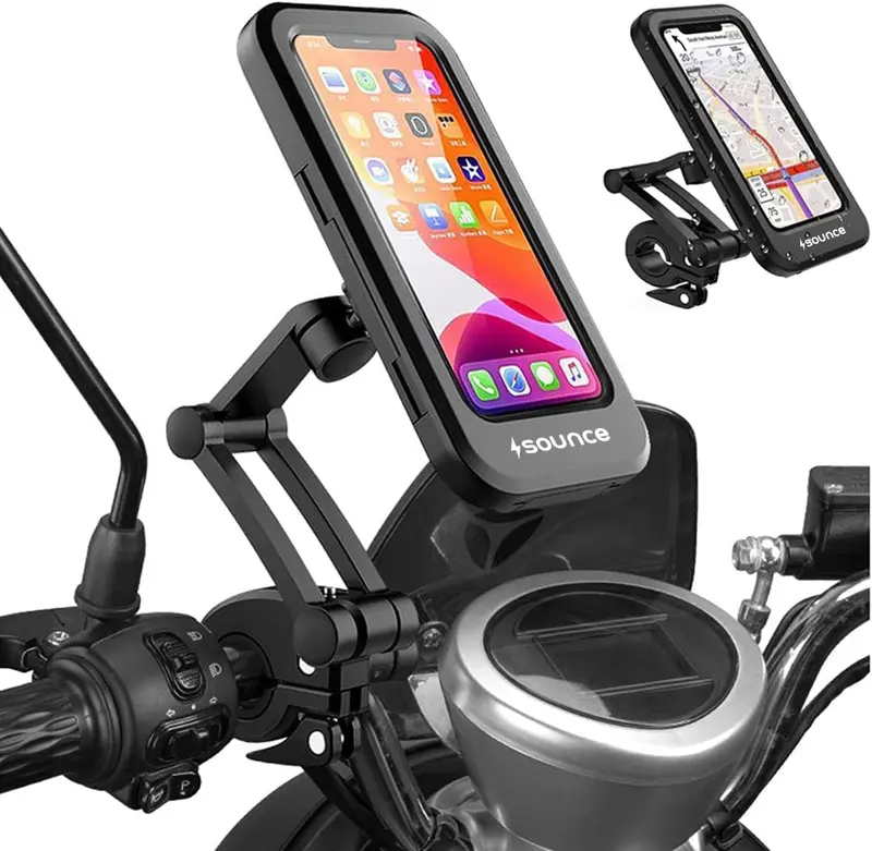 Universal 360° Rotating Bike Phone Mount – Waterproof Handlebar Holder For 4–7.2" Smartphones 1