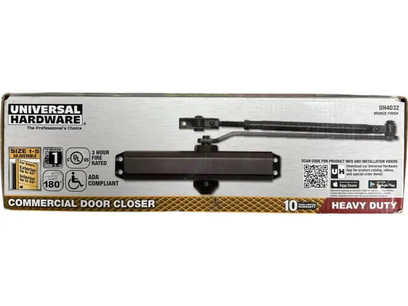 Universal Hardware Uh4032 Bronze Commercial-Grade Door Closer – Heavy-Duty Hydraulic Closer 1