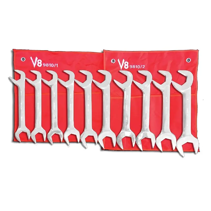 V8 Tools 9810 Sae Jumbo Angle Combo Wrench Set – 10-Piece 1