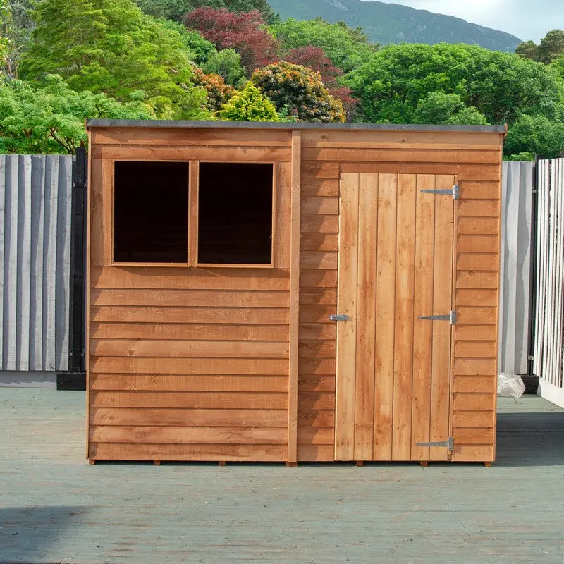 Value 5' 9" X 7' 10" Pent Garden Shed – Premium Coated Overlap Cladding 1