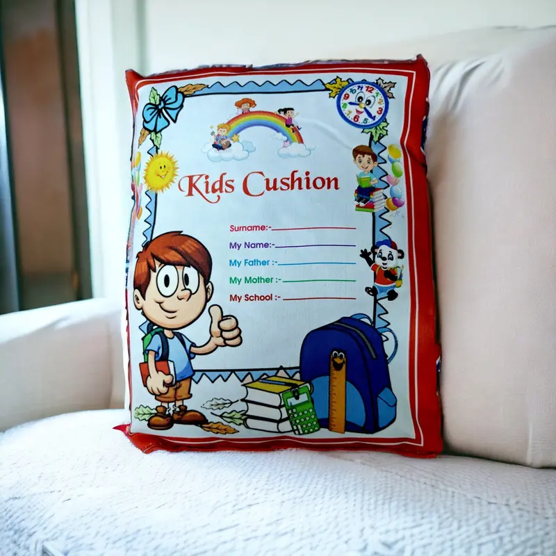 Velvet Baby Learning Pillow – Soft Printed Toddler Cushion For Infants And Preschoolers 2