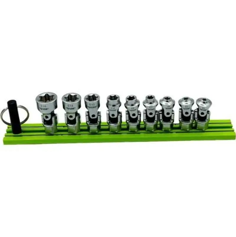 Vim Ddsujet400 E-Torx Dual-Drive Nano Socket Set – 9-Piece Universal Kit 1
