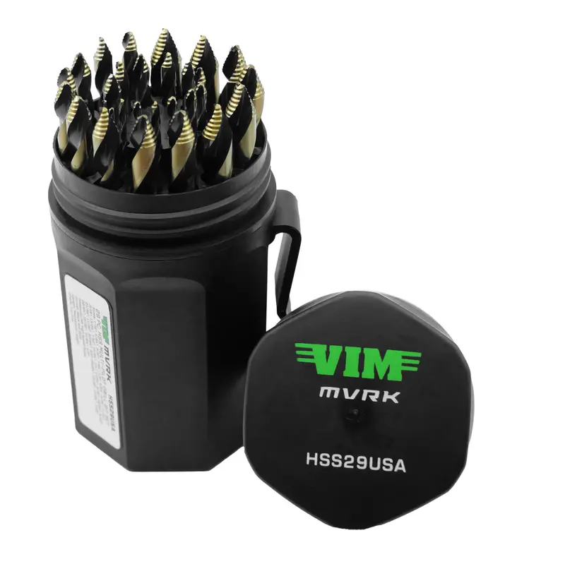 Vim Mvrk Hss29Usa 29-Piece High-Speed Steel Multi-Pilot Drill Bit Kit 1