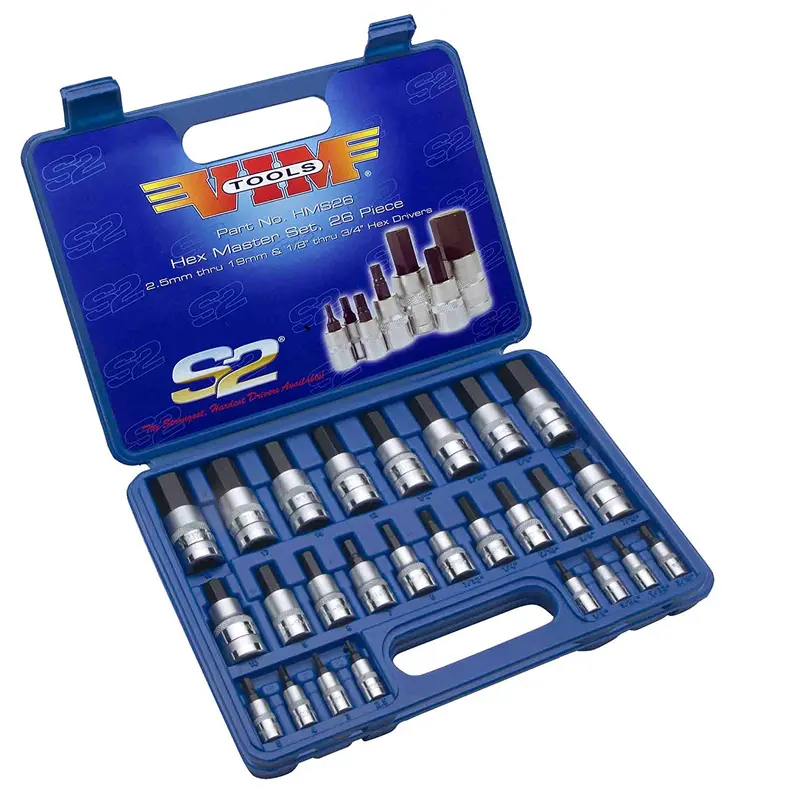 Vim Tools 26-Piece Master Hex Bit Set For Versatile Fastening 1