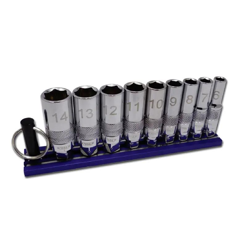 Vim Tools Dd400D Dual-Drive Deep Sae Chrome Socket Set 1