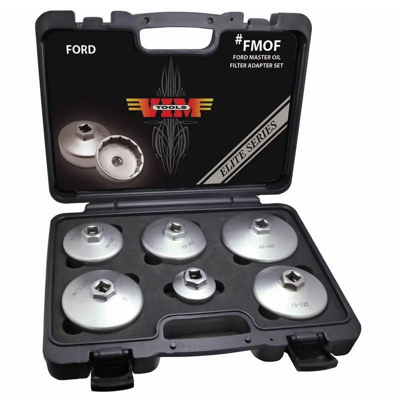Vim Tools Fmof Ford Hd Oil Filter Adapter Set – 6-Piece Master Compatibility Kit 1