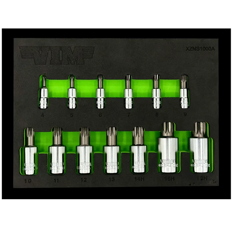 Vim Tools Xzns1000A 13-Piece Triple Square (Xzn) Socket Set 1