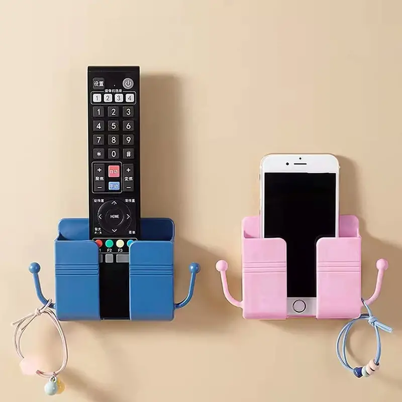 Wall-Mounted Hanging Phone Stand – Versatile Hook-Style Bracket For Mobiles, Cloths & Household Items 1