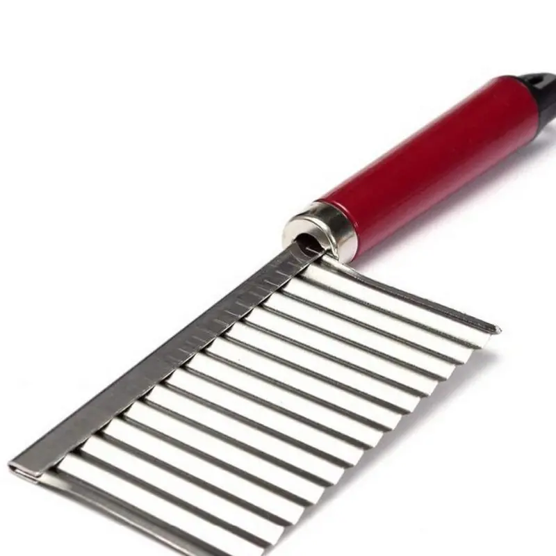 Wavy Crinkle-Cut Knife – Stainless Steel Salad & Potato Slicing Tool For Gourmet Texture 1