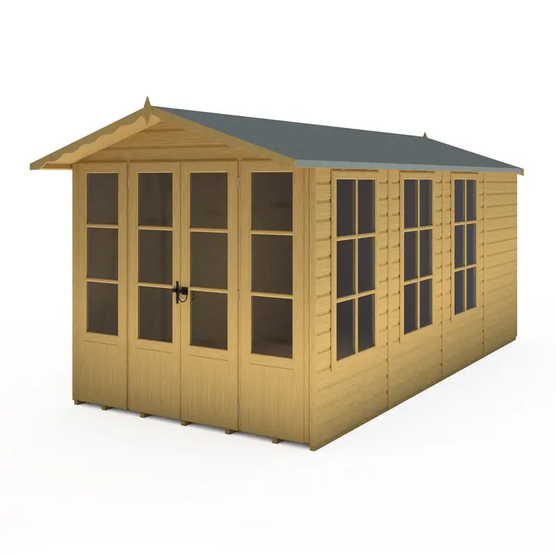 Westminster 12'9" X 6'8" Apex Summerhouse – 12Mm Shiplap Cladding 1