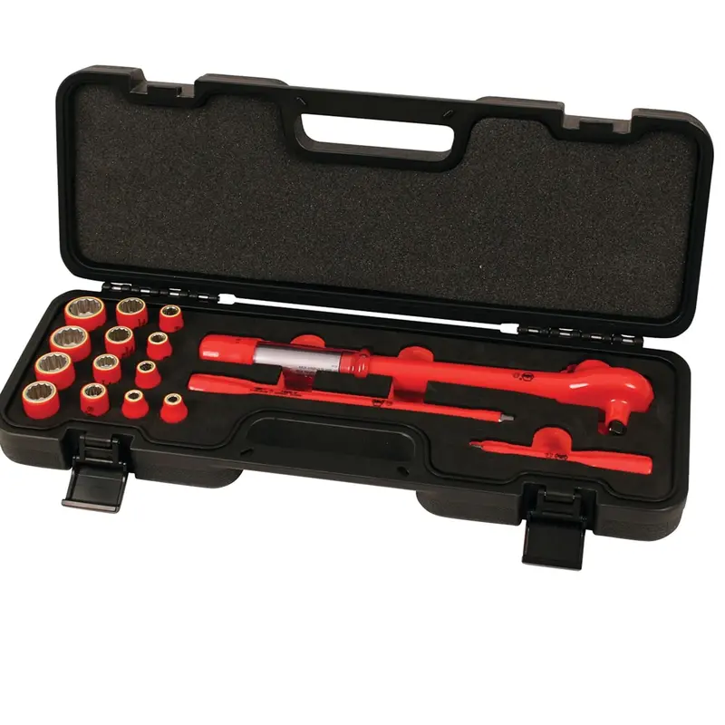 Wiha Insulated 3/8" Drive Socket Set – 16-Piece, Sae, 12-Point Torque Rated 1