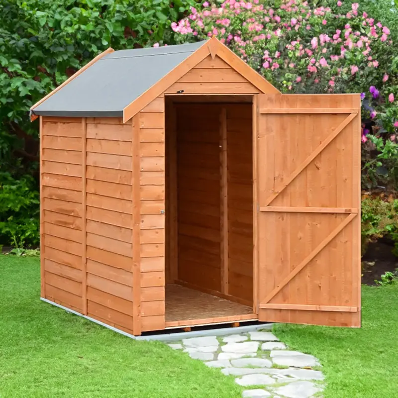 Wiltshire Compact Apex Shed – 3'8" X 5'11" Dip-Treated Overlap 1