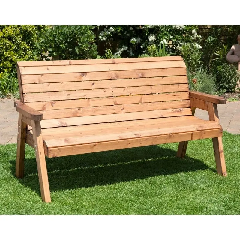 Winchester 3-Seater Garden Bench – 170Cm Solid Redwood Outdoor Bench By Charles Taylor 1