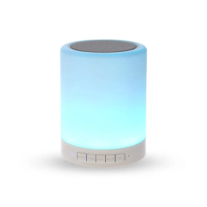 Wireless Touch-Control Night Light – Led Bluetooth Speaker Lamp With Color-Changing Hue 1