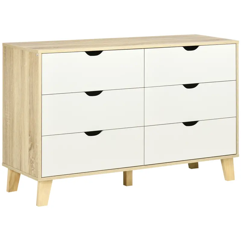 Wooden Bedroom Chest Of Drawers – 4-Drawer Solid-Look Dresser With Knob Handles And Transitional Style 1