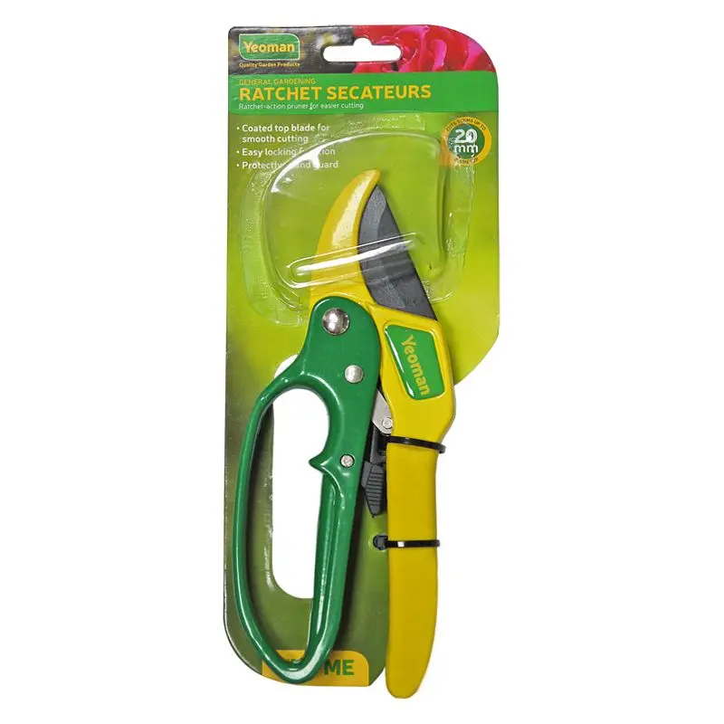 Yeoman Ratchet-Action Secateurs For Reduced Hand Strain And Effortless Cutting 1