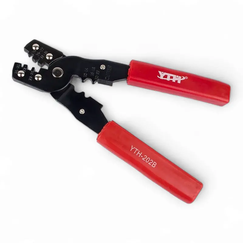Yth-202B Portable Cable Crimper – 10–22Mm² Non-Insulated Terminal Tool With Built-In Cutter 1