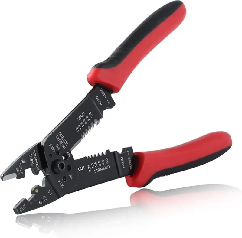Yth Xc44 8.5-Inch Multi-Functional Wire Tool – Stripper, Cutter & Crimper For Insulated & Bare Terminals 1