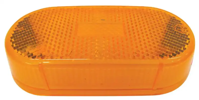 Amber Replacement Lens – Compatible Turn Signal Or Side Marker Housing Cover 1