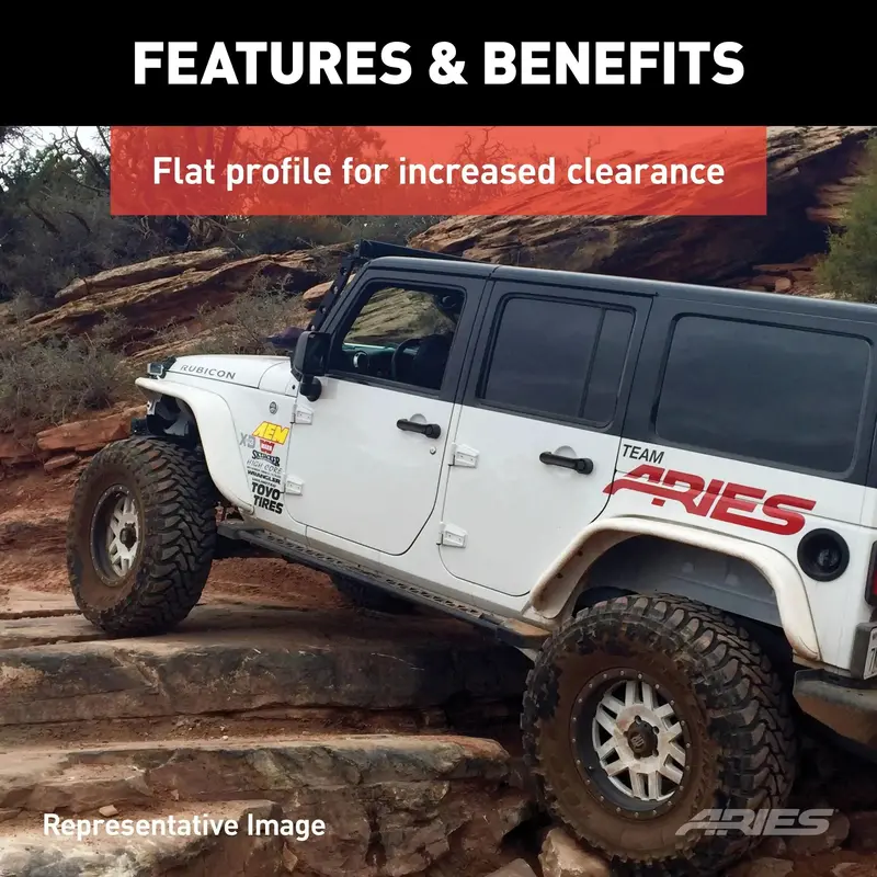 Aries Rocker Step Running Boards – Custom-Fit For Select Nissan Frontier Models (Part #2074140) 1