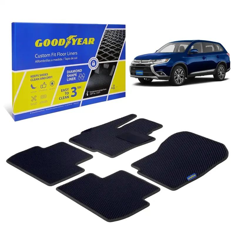 Goodyear Gy004177 Custom-Fit Floor Liners Featuring Diamondtread Pattern Technology 1