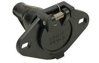 Pollak 12-720Ep 6-Way Trailer Socket With Nylon Boot 1