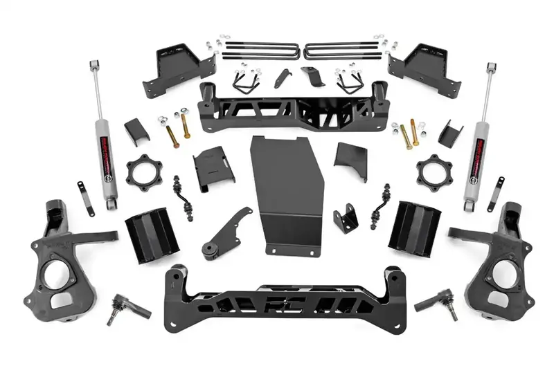 Rough Country 7-Inch Suspension Lift Kit With Tunable Valved Shocks (22832) 1