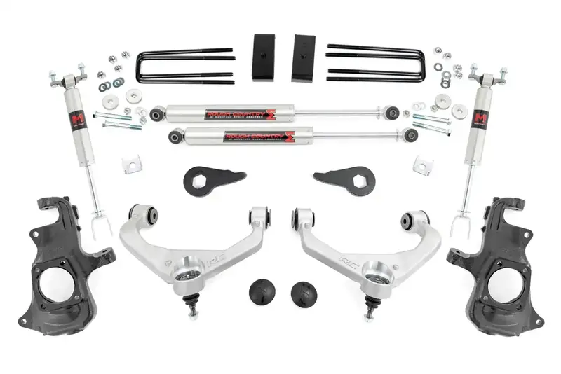 Rough Country 95740 3.5-Inch Suspension Lift Kit With Monotube Knuckle Shocks 1
