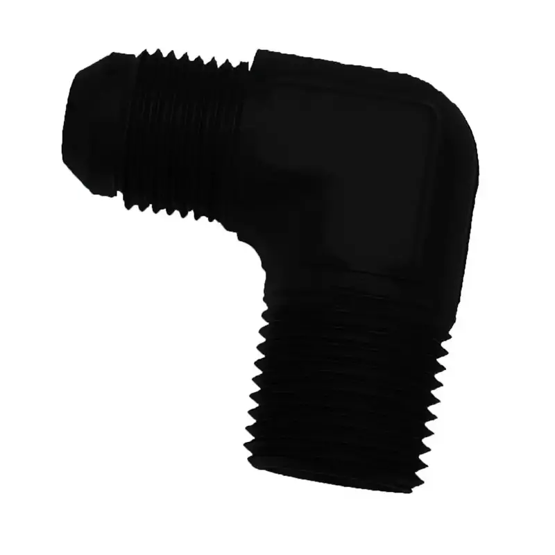 Speedfx 560692Bk –6An To 3/8" Nptf 90-Degree Black Elbow Fitting 1